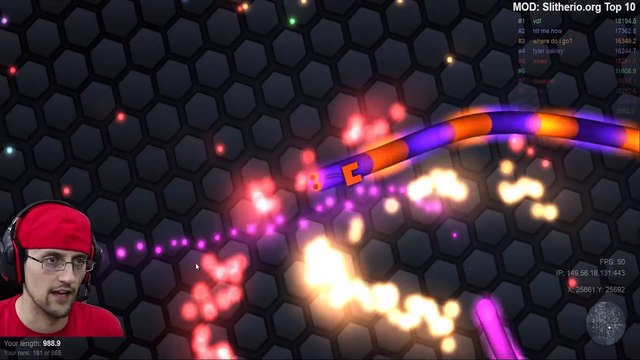 SLITHER.io #6- BEAT MY HIGHSCORE! Low Quality is Awesome! (FGTEEV Duddy Worm Snake Gameplay)