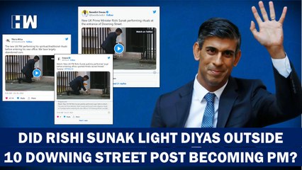 Viral: Did Rishi Sunak Light Diyas Outside 10 Downing Street After Becoming UK PM???| Diwali 2022