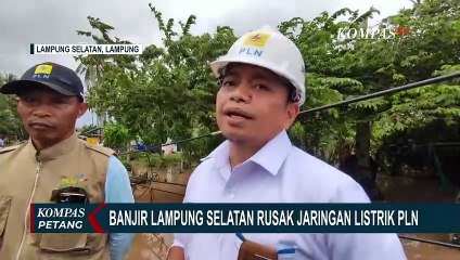 Banjir di Lampung Selatan Rusak Bangunan dan Jaringan LIstrik, 200 Warga Harus Mengungsi