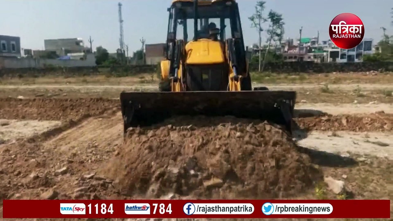 जयपुर में नई कॉलोनियों में चला बुलडोजर... देखिए...