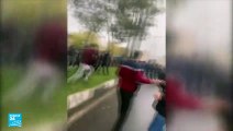 اشتباكات عنيفة بين متظاهرين وقوات الأمن في مهاباد بإيران