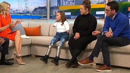 Girl, 8, becomes youngest person in world to use prosthetic legs with computerised knees