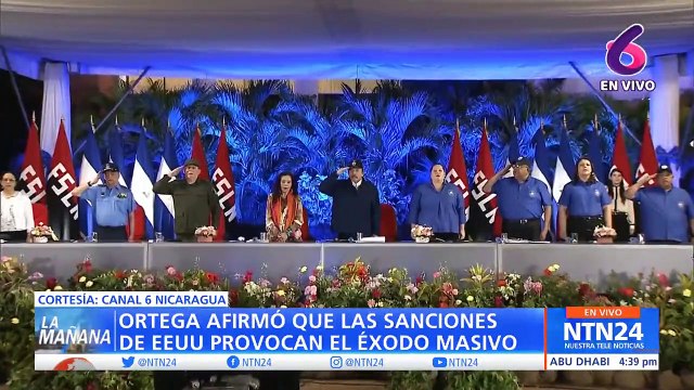 Daniel Ortega afirmó que las sanciones de EE.UU. provocan el éxodo masivo