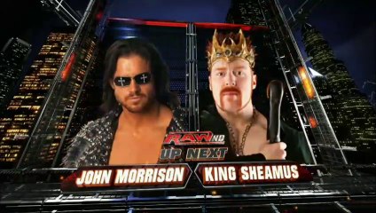 WWE Raw 01.10.2011 - John Morrison vs King Sheamus