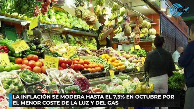 La inflación se modera hasta el 7,3% en octubre por el menor coste de la luz y del gas