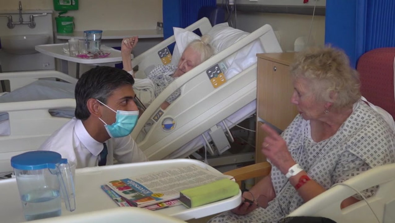 Rishi Sunak scolded by hospital patient over NHS wages: ‘You need to try harder’