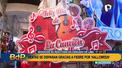 Cercado de Lima: Negocios se reactivan por celebración de Halloween