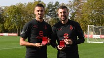 Rebić e Krunić awarded for making 100 appearances for the Club