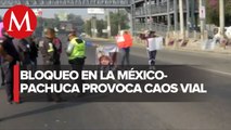 Familiares de menor desaparecida bloquean la autopista México-Pachuca