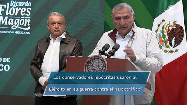 AMLO pide a Adán Augusto seguir promoviendo reforma militar pese a su aprobación