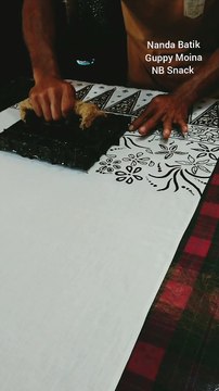 Batik cap motif bunga melati