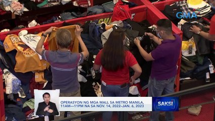 Operasyon ng mga mall sa Metro Manila, 11am—11pm na sa Nov. 14, 2022–Jan. 6, 2023 | Saksi