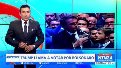 Trump llamó a votar por Bolsonaro