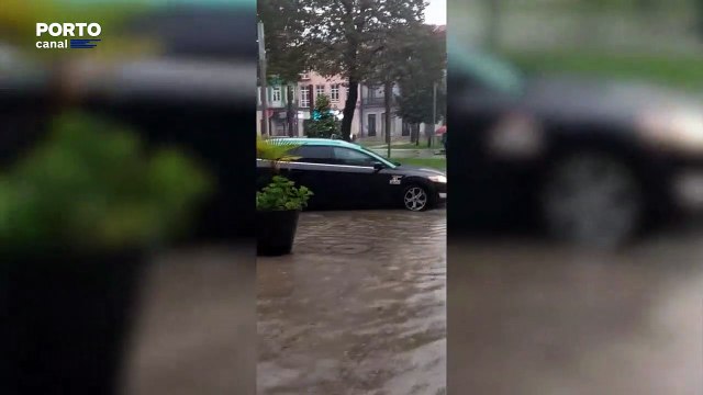 Mau tempo provoca inundações na Póvoa de Varzim e em Vila do Conde