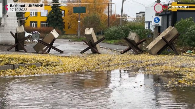 Watch: People left in besieged Bakhmut struggle with few services