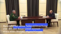 Russland gibt Abschluss seiner Teilmobilmachung bekannt