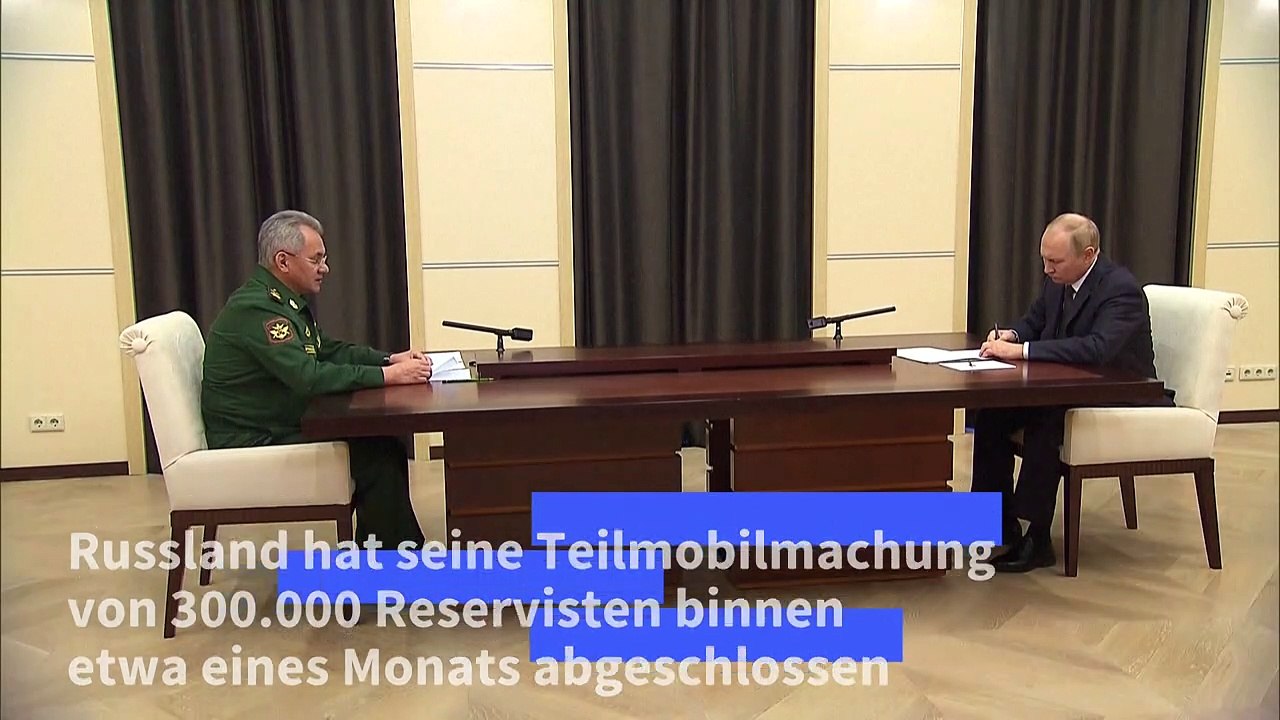 Russland gibt Abschluss seiner Teilmobilmachung bekannt