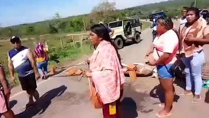 Enfrentamiento en punto de bloqueo en Concepción