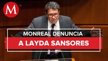 Monreal denuncia ante FGR a Layda Sansores por filtrar supuesta conversación con 'Alito'