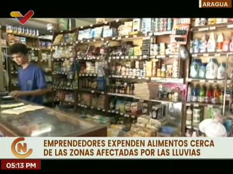 Emprendedores expenden alimentos en las zonas afectadas de Las Tejerías