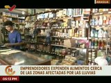 Emprendedores expenden alimentos en las zonas afectadas de Las Tejerías