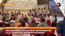 Mención especial a alumnos de Misiones en la 31° Olimpíadas Matemáticas Ñandú