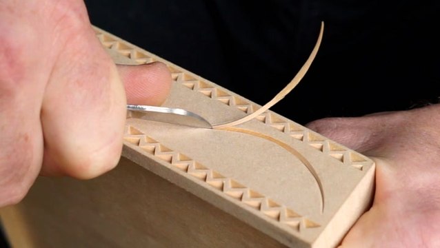 Chip carving creates designs on wood