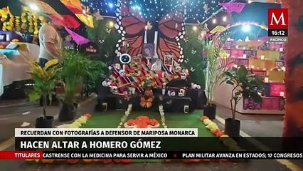Colocan ofrenda de Día de Muertos para el activista Homero Gómez González