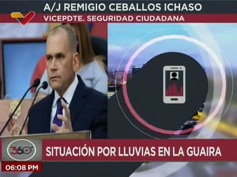 Organismos de Seguridad Ciudadana se mantienen desplegados para atender daños provocados por lluvias