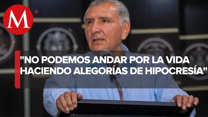 Adán Augusto pide a militantes del PAN dejar las "hipocresías"