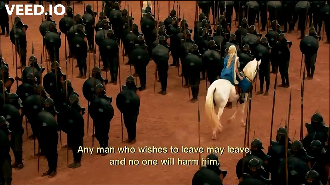 Epic Scene Game of Thrones Season 3 Daenerys Targaryen Unsullied Army (2)