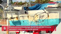 Büyükçekmece'de jet-skili tekne motoru hırsızlığı