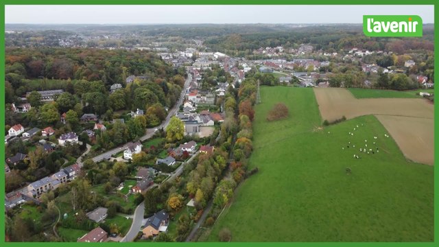 Le Brabant wallon vu du ciel : le cimetière de Court-Saint-Étienne