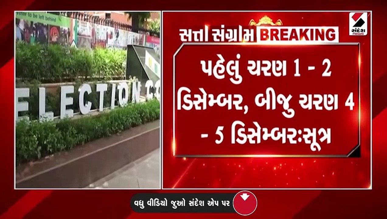 ગુજરાત વિધાનસભાની ચૂંટણી માટે બે તબક્કામાં મતદા...