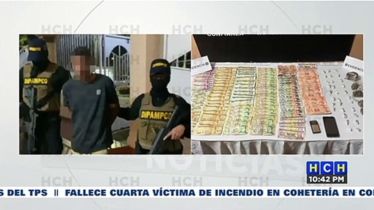 Cae "El Flaco" supuesto miembro de la MS-13 por supuesto tráfico droga en La Masica, Atlántida.