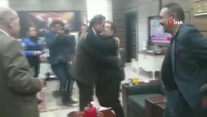 Uşak Emniyetinden Down sendromlu Mert'e doğum günü sürprizi