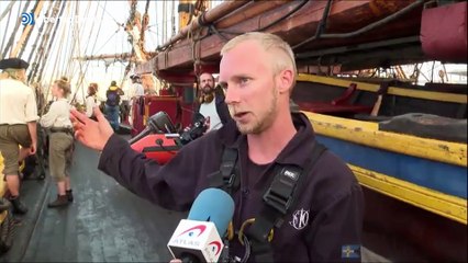 Llega a Barcelona una réplica de un barco mercante del siglo XVIII