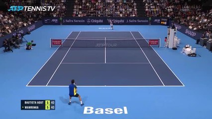 Bâle - Bautista Agut met fin au parcours de Wawrinka