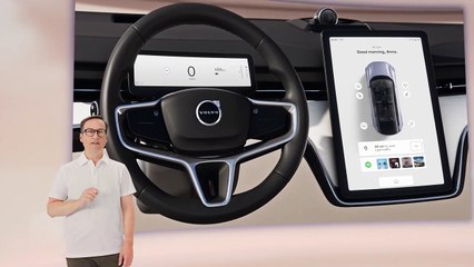 تكشف فولفو EX90 عن لوحة عدادات مزودة بشاشتين وتصميم بسيط