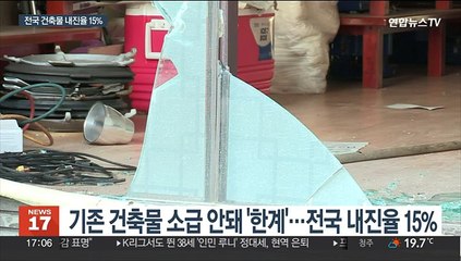 전국 건축물 내진율 15% 불과…노후주택 사각지대