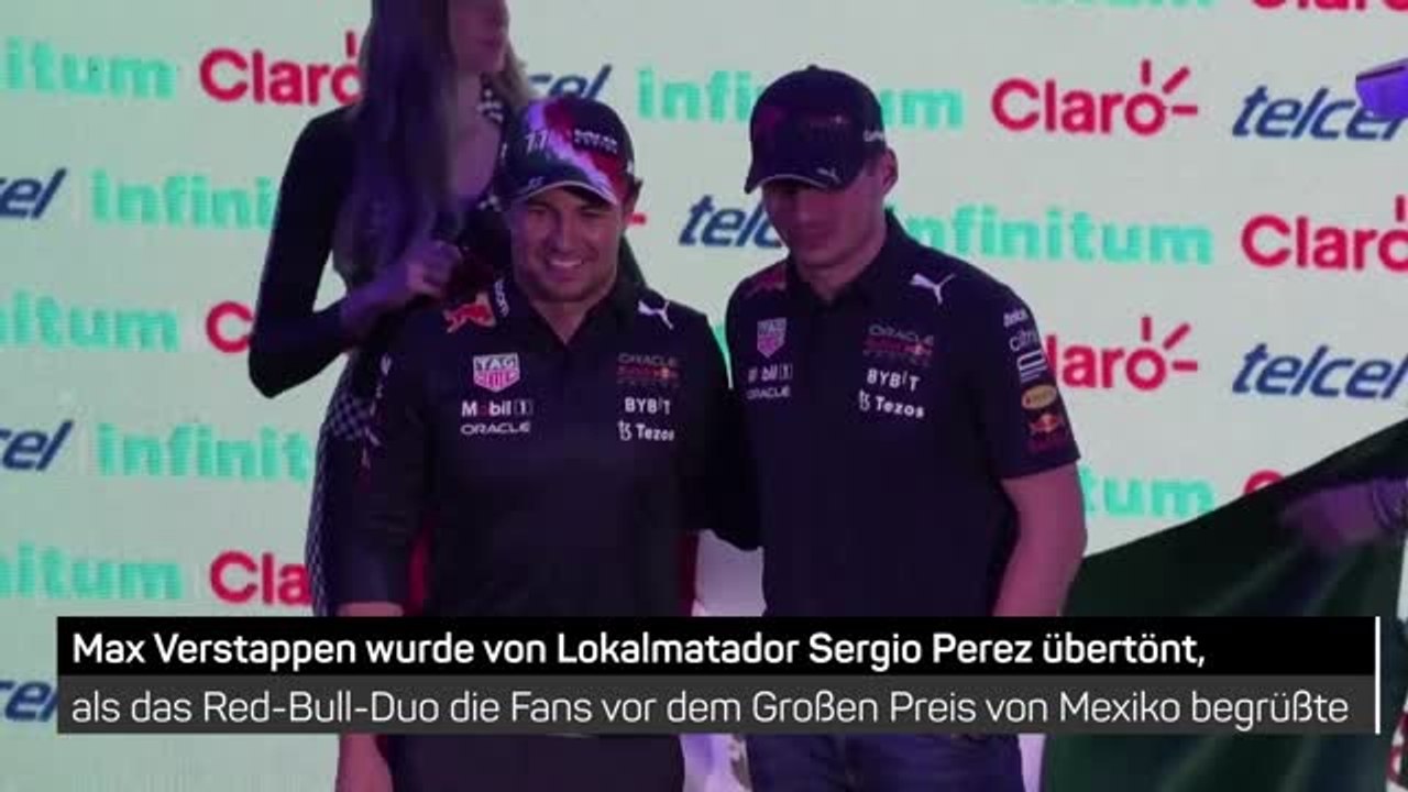 Verstappen und Perez treffen Fans vor Mexico-GP