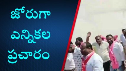 గుమ్మడిదల: ప్రచారంలో దూసుకెళ్తున్న స్థానిక తెరాస నాయకులు