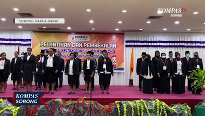 30 Anggota Panwascam Kota Sorong Resmi Dilantik, Berikut Tugas Mereka