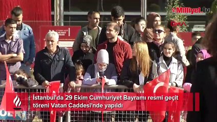 Vatan Caddesi'nde 29 Ekim töreni