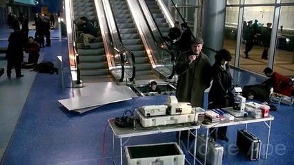 Her body is burning inside, the only way to stop it is to stand still. Sci-Fi TV show.