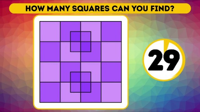 How many squares are there #shorts