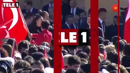 Anıtkabir’de yine aynı ‘organizasyon’! Erdoğan sloganı attılar