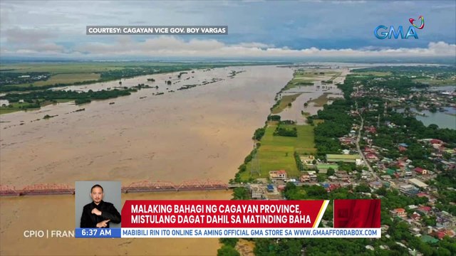 Malaking bahagi ng Cagayan Province, mistulang dagat dahil sa matinding baha | UB