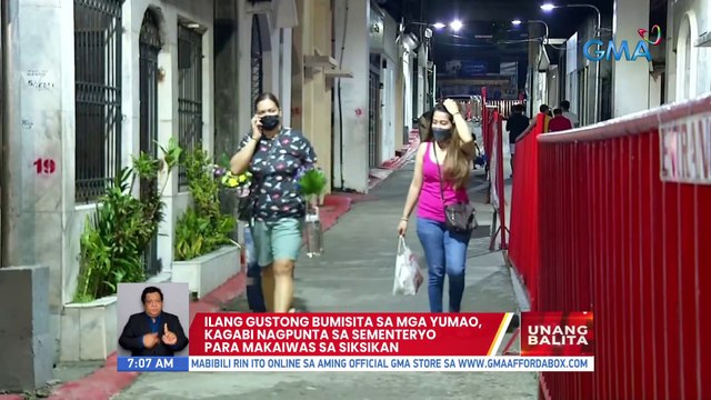 Ilang gustong bumisita sa mga yumao, kagabi nagpunta sa sementeryo para makaiwas sa siksikan | UB