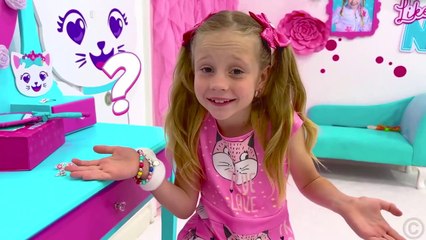 Nastya and Dad are celebrating Diwali